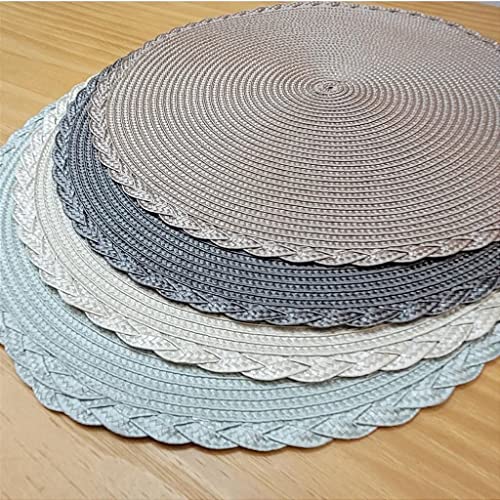Conjunto com 4 Lugares Americanos Redondos Noar Bege para Interiores/Exteriores 38 cm Diâmetro
