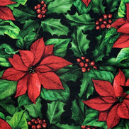 Set of 4 Placemats Christmas Flower Cloth Waterproof 17
