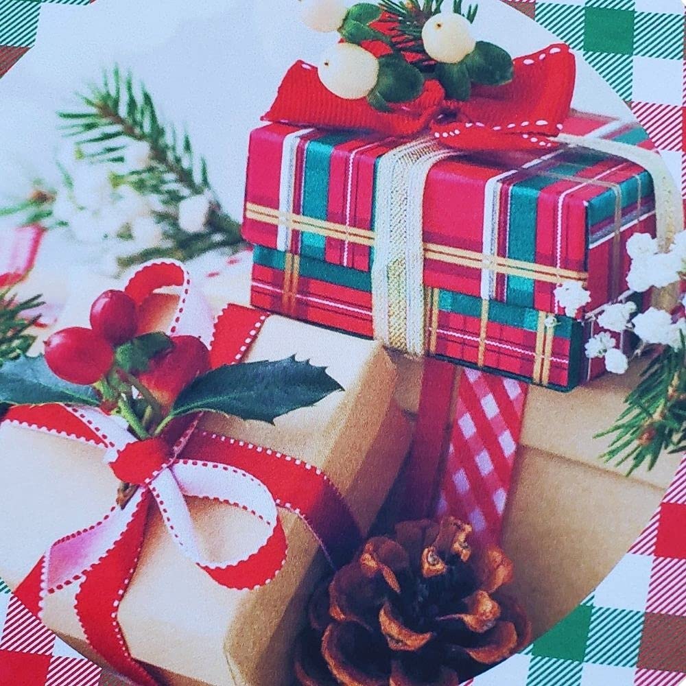 Set of 4 Round Placemats Covers Gift Box Cloth 14