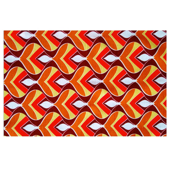 Charlo's Set of 4 Rectangular Placemats Colorful Indian Mosaic 18" x 12"