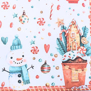 Set of 4 Placemats Christmas Candy Cloth Waterproof 17
