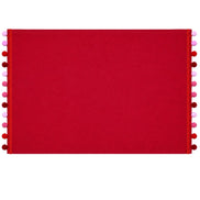 Conjunto com 4 Jogos Americanos Bege Papai Noel com Saco de Presentes em Tecido Impermeável 43 x 33 cm