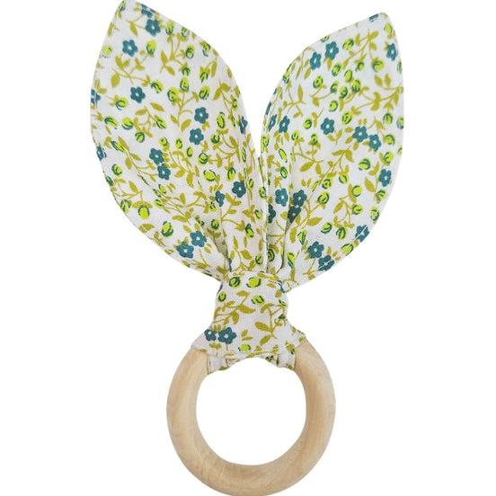 Maison Charlo | Anéis de Guardanapo Orelhas de Coelhinho de Limão Floral Conjunto de 4 Peças | Decoração de Mesa de Jantar