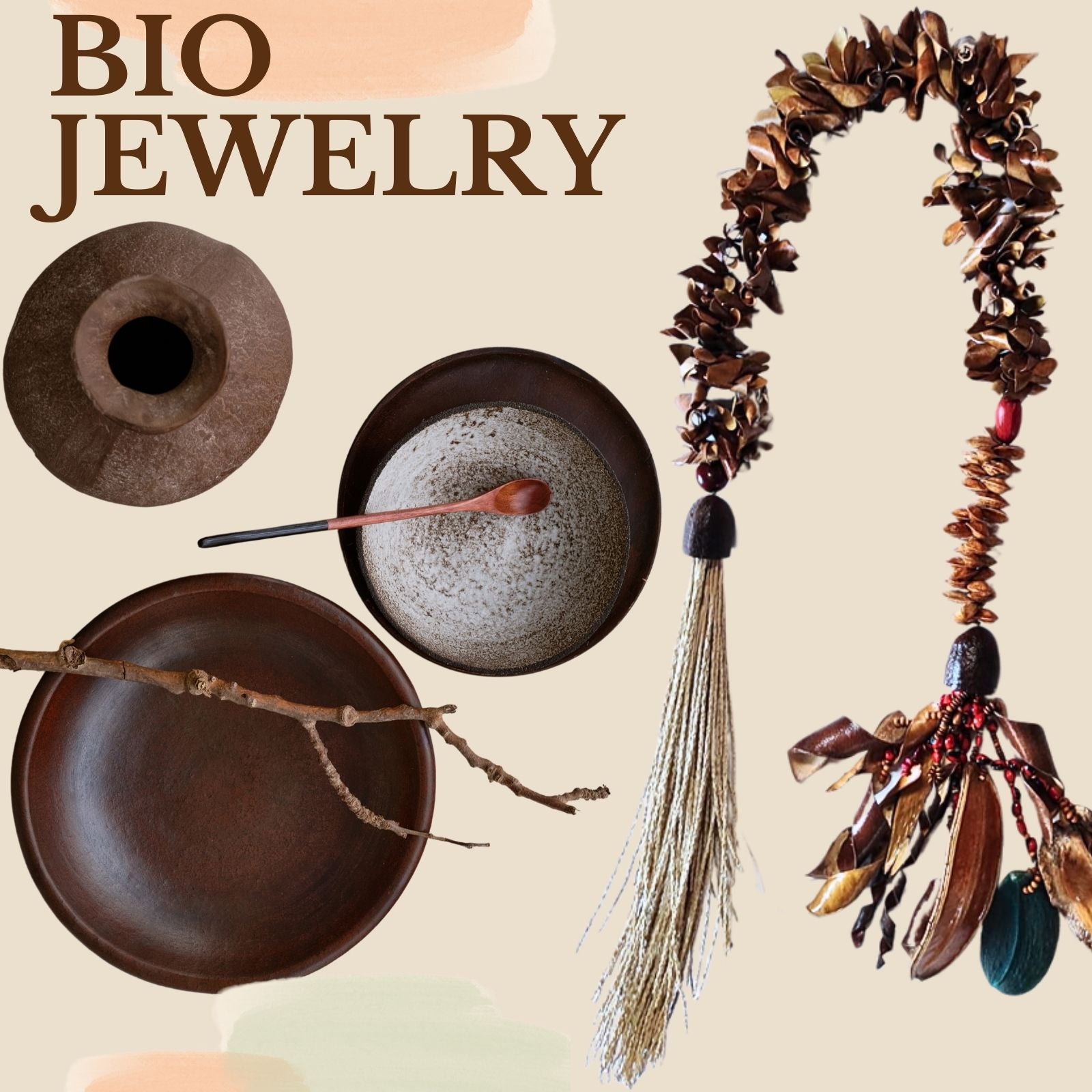 BIOJewelry Amazon Preciosa Peel Babacu Luxury Natural Fiber Art Decor Handmade for Living Room, Bedroom, Entrance