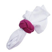 Maison Charlo | Conjunto com 4 Porta-Guardanapos Rústicos Trançados Charlo - Marrom, amarelo, rosa para Dia das Mães, Presente, Aniversário