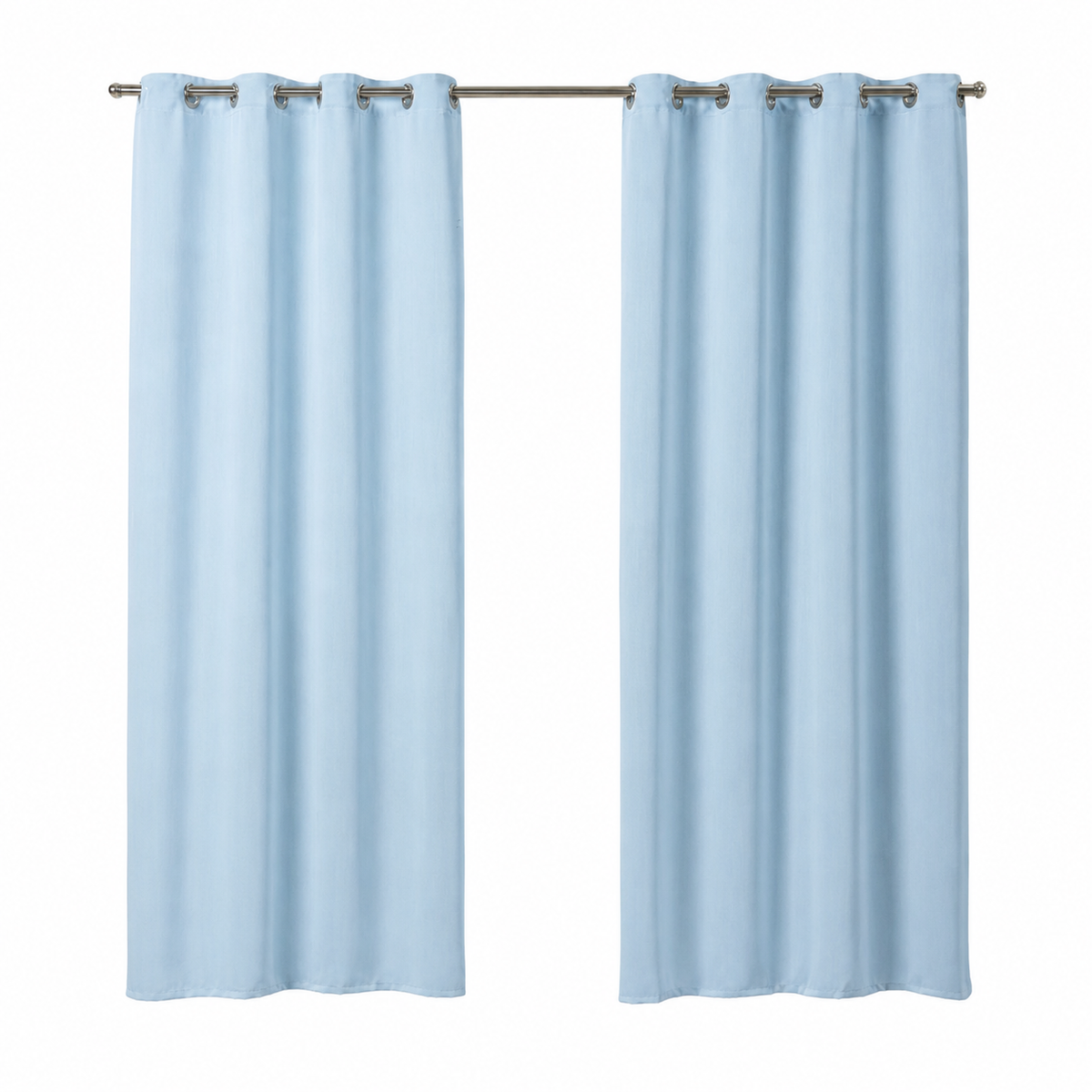 Maison Charlo Basic Blackout Curtain – Blue – 2.20 x 1.30 m – Set of 2 Panels