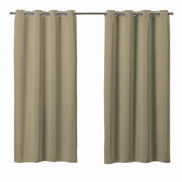 Cortina Basic Blackout Tecido Corta Luz 6,00x2,50m para Varão Simples 5m Bege