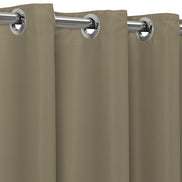 Cortina Basic Blackout Tecido Corta Luz 6,00x2,50m para Varão Simples 5m Bege