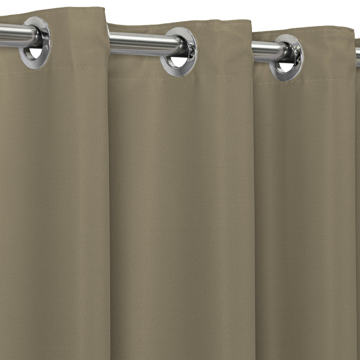 Cortina Basic Blackout Tecido Corta Luz 6,00x2,50m para Varão Simples 5m Bege