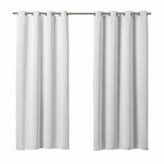 Maison Charlo Basic Blackout Curtains – White – 118 x 98 in – Set of 2 Panels