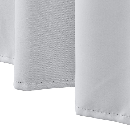 Maison Charlo Basic Blackout Curtains – White – 118 x 98 in – Set of 2 Panels