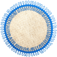 Charlo's Set of 2 Blue Sustainable Brazilian Jute Liz Round Placemats Sousplat 16