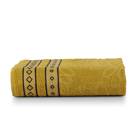 Bloom Cotton Bath Towel 59.1 x 29.5 in – 350 GSM Jacquard Soft Absorbent Towel