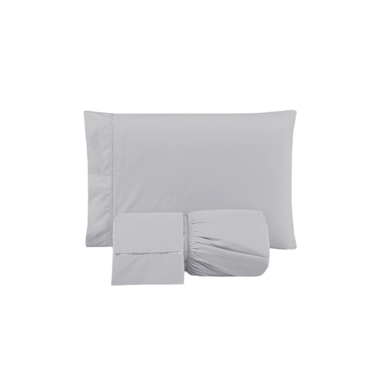 King Bed Sheet Set 3 Pieces Micropercale 300 Thread Count with Fitted Sheet 80 x 76 x 15.7 in – Soft & Elegant Bedding