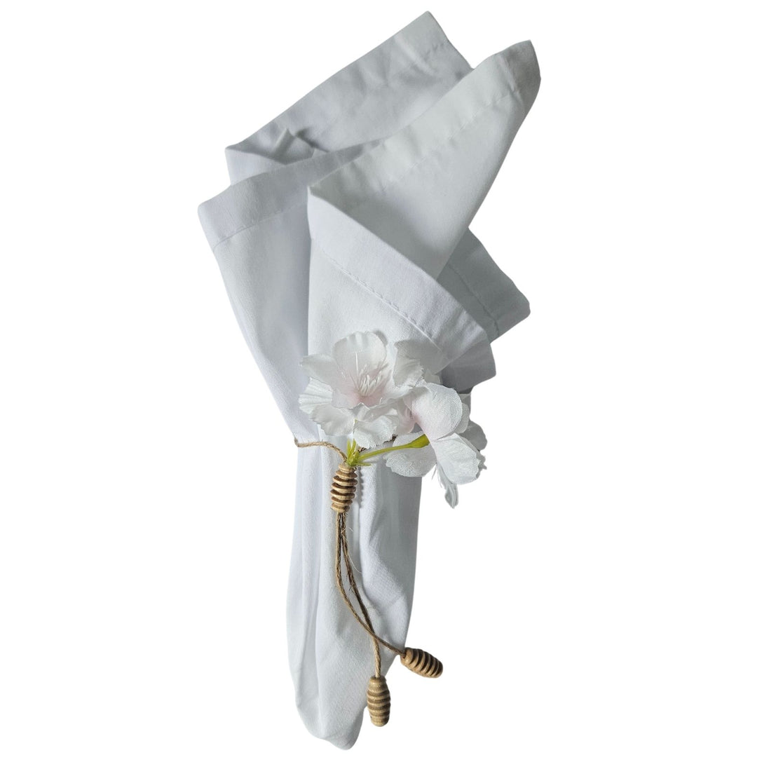 Set of 4 Tiemi  Adjustable Cherry Blossom Napkin Rings | Maison Charlô