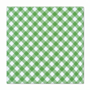 Set of 12 Synthetic Cloths Napkins Farmhouse Green Check 13.8 x 13.8 in