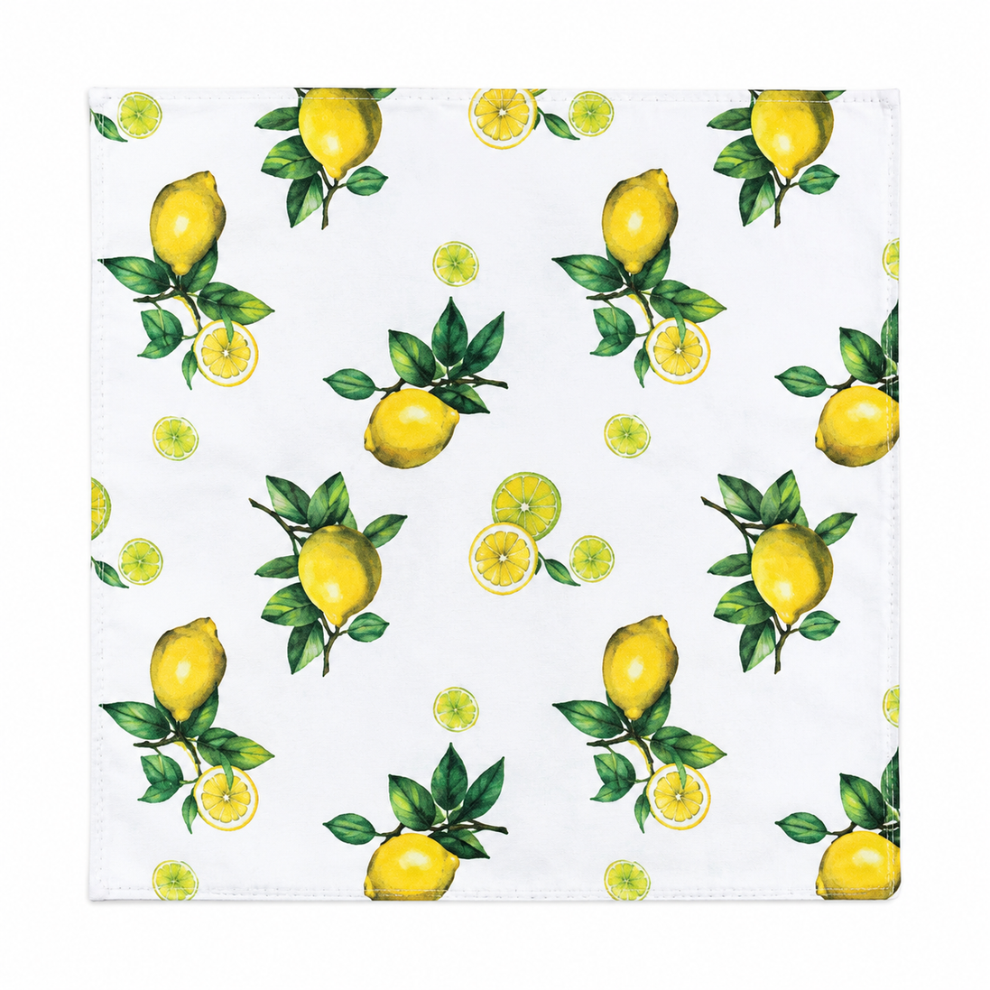 Set of 12 Synthetic Cloths Napkins Sicilian Lemon 13.8 x 13.8 in