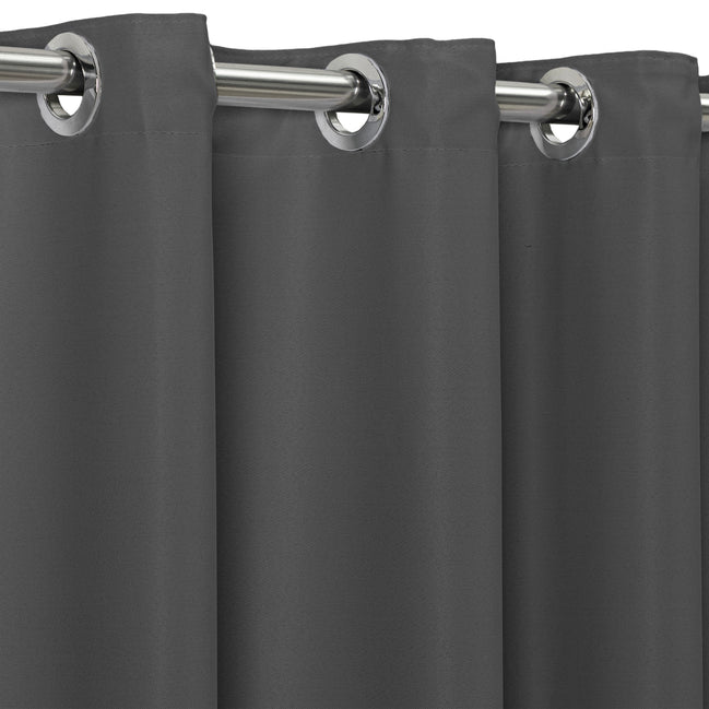 Maison Charlo Basic Blackout Curtains – Charcoal – 236 x 98 in – Set of 2 Panels