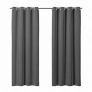 Maison Charlo Basic Blackout Curtains – Charcoal – 236 x 98 in – Set of 2 Panels