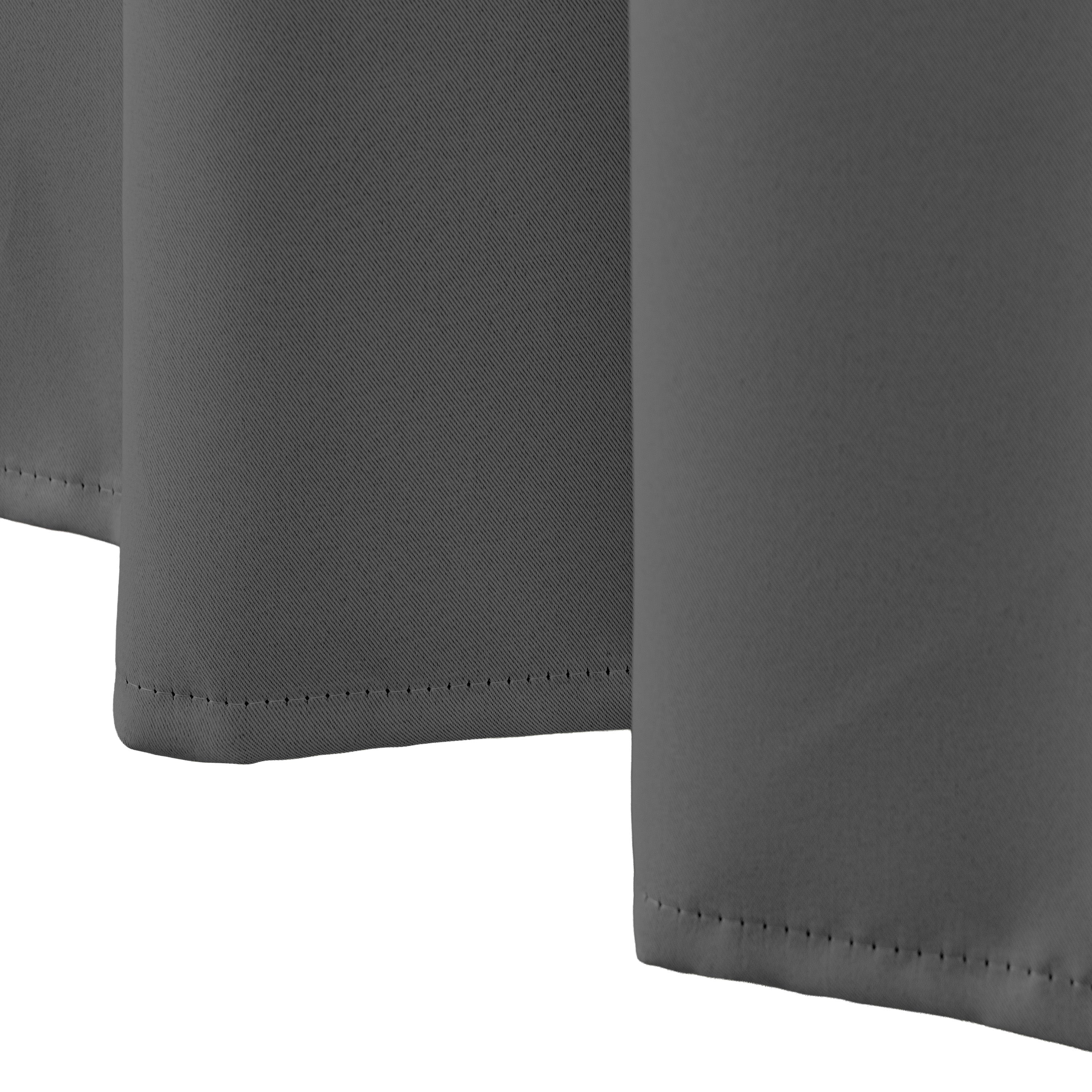 Maison Charlo Basic Blackout Curtains – Charcoal – 236 x 98 in – Set of 2 Panels