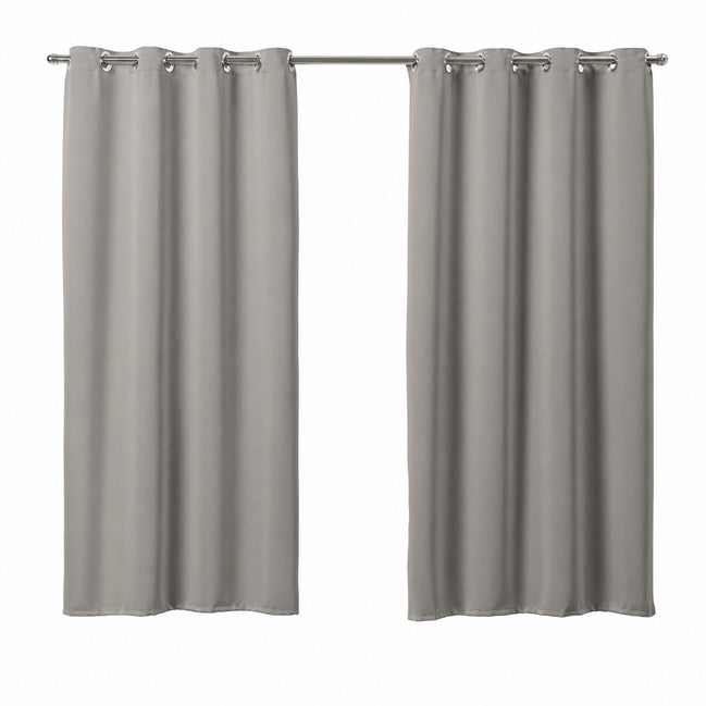 Maison Charlo Basic Blackout Curtains – Gray – 236 x 98 in – Set of 2 Panels