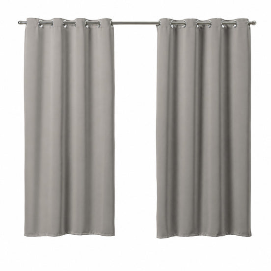 Maison Charlo Basic Blackout Curtains – Gray – 236 x 98 in – Set of 2 Panels