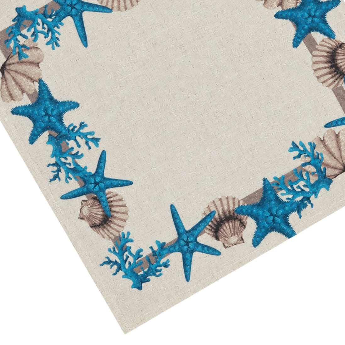 Charlo’s Set of 4 Cloth Napkin Coastal Starfish 18" x 18"