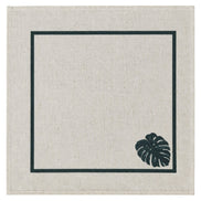 Charlo’s Set of 4 Cloth Napkin Minimalist Monstera 18