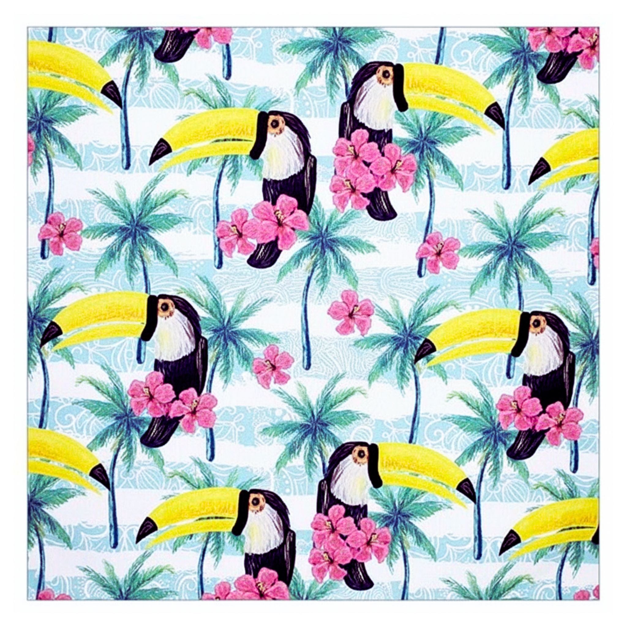 Charlo's Cloth Napkins Set of 4 Tropical Toucan 16