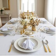 Set of 100 Pearl Napkin Rings – Double Pearl Design 1.6 x 1.2 in Bulk Elegant Table Decor for Events
