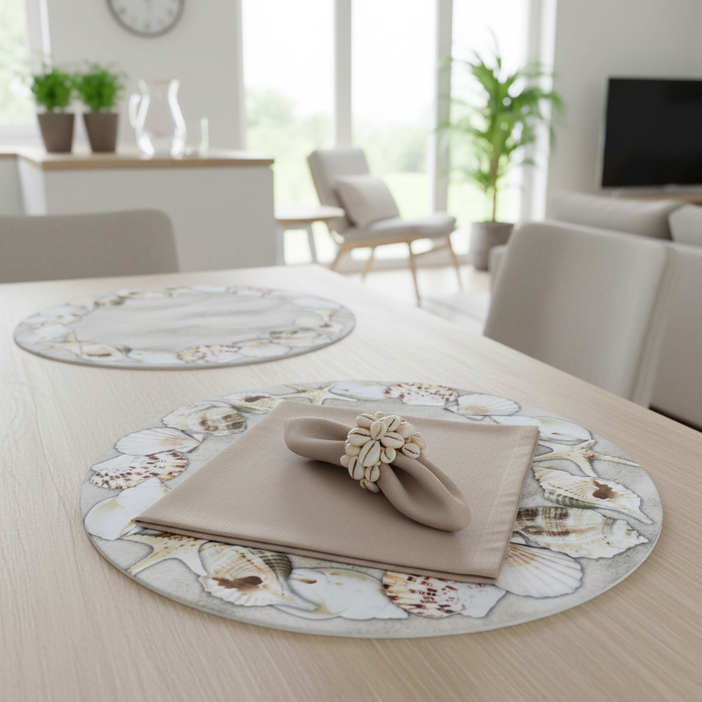 طقم من 4 مفارش أطباق مستطيلة مقاومة للماء بتصميم زجاج معشق على شكل أناناس 17X13