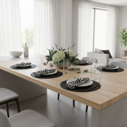 طقم من 4 مفارش أطباق مستطيلة مقاومة للماء بتصميم زجاج معشق على شكل أناناس 17X13