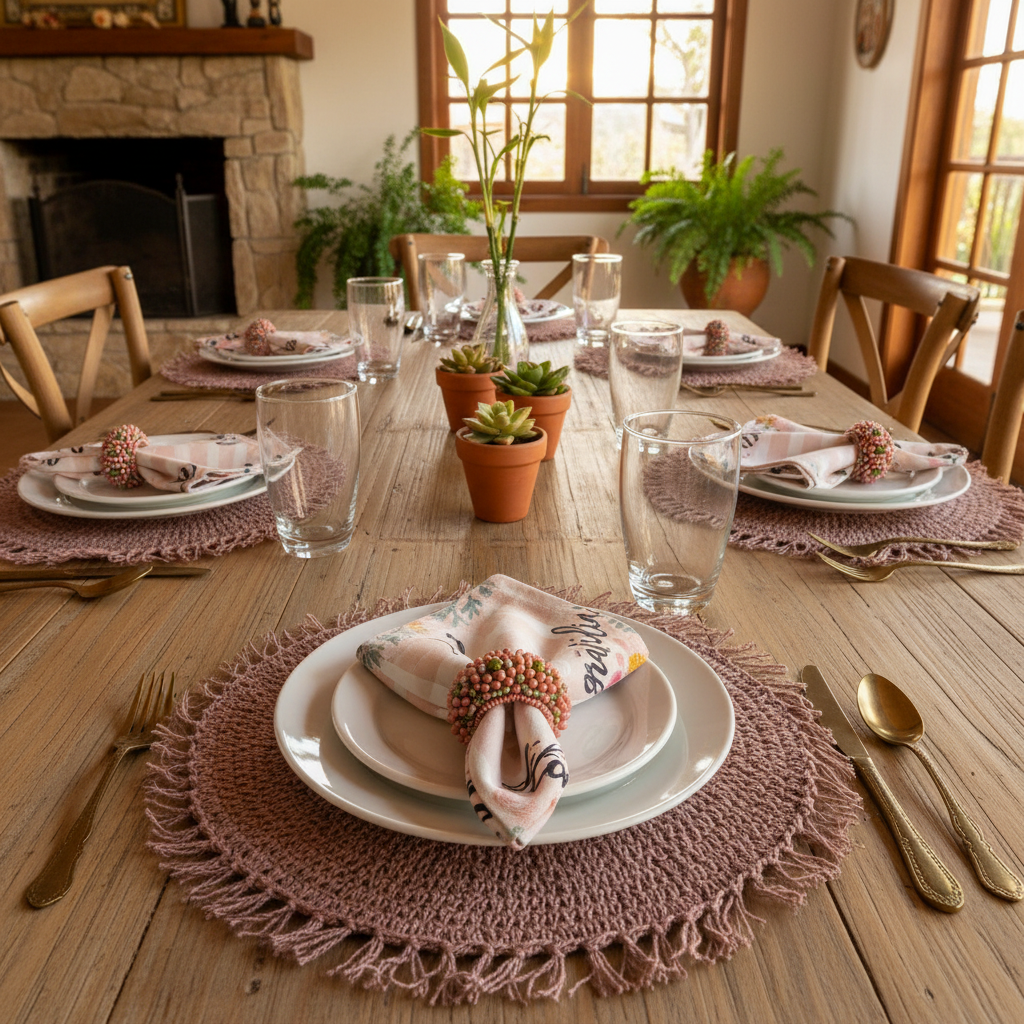 Charlo's Cloth Napkins Set of 4 Good Vibes 16