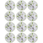 24-Piece Monstera Leaf Placemat & Napkin Set for 12 – Embroidered Tropical Table Decor 19.7 x 13.8 in