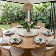 Charlo's Set 4 Green Monstera Leaf Tropical Napkin Rings Ecofriendly Pack for dining table decor