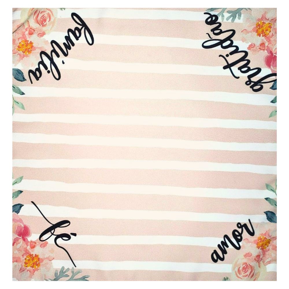 Charlo's Cloth Napkins Set of 4 Good Vibes 16