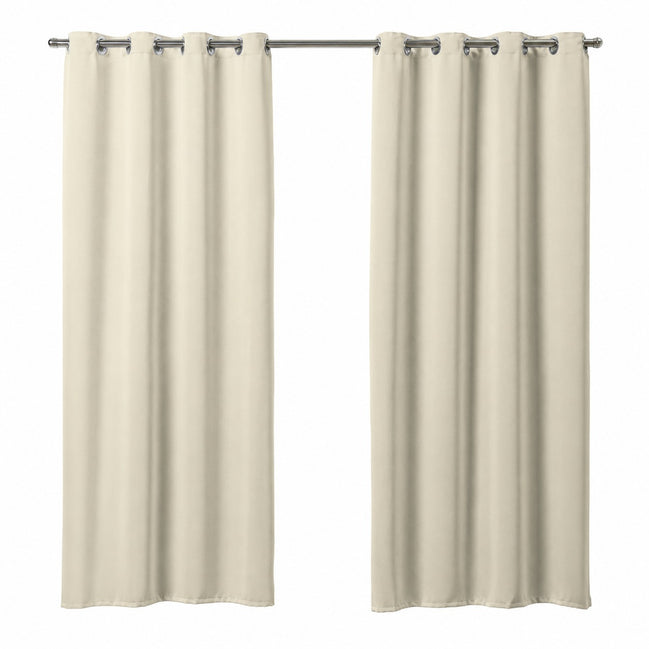 Maison Charlo Basic Blackout Curtains – Natural – 236 x 98 in – Set of 2 Panels