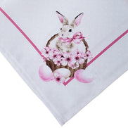 Charlo's Easter Synthetic Cloth Napkins Bunny Basket Reusable Durable 16