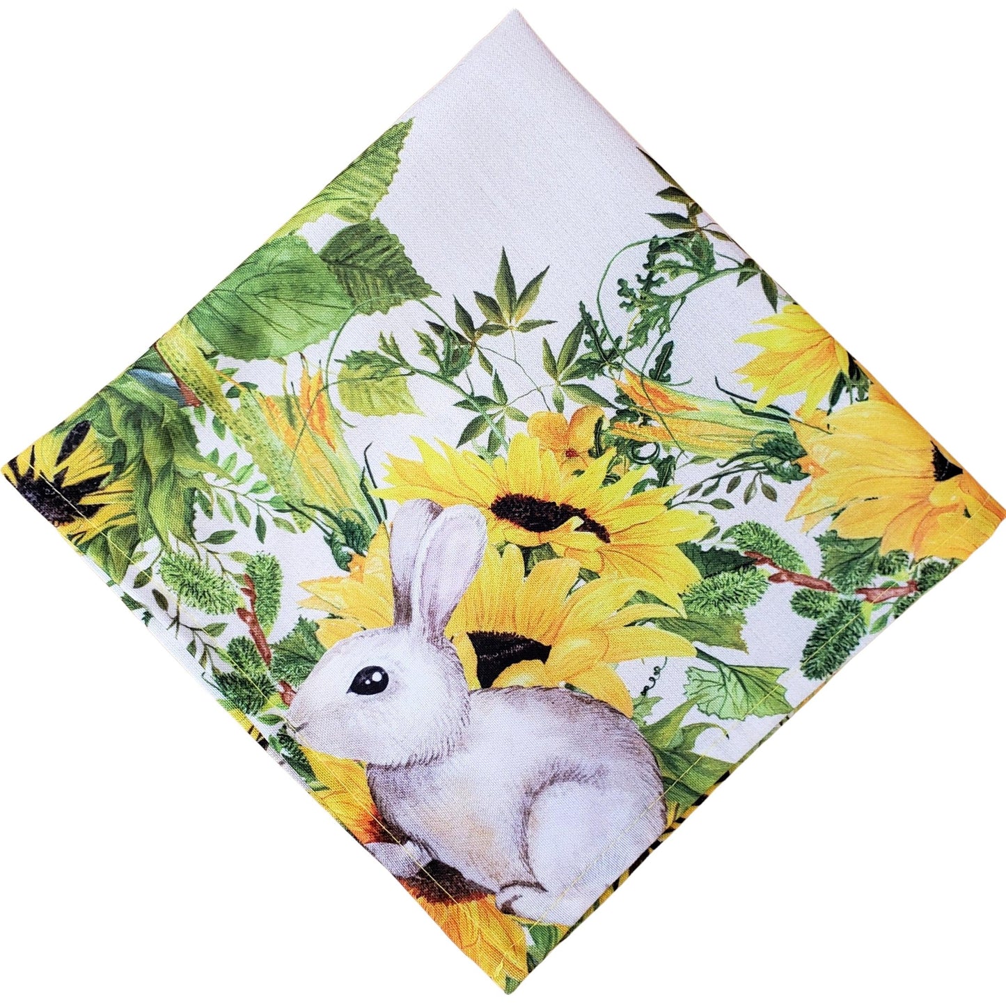Charlo's Easter Cloth Napkinsit Sunflower Eggs Reusable Soft Durable Yellow