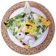 Charlo's Easter Cloth Napkinsit Sunflower Eggs Reusable Soft Durable Yellow
