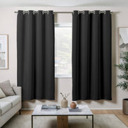 Maison Charlo Basic Blackout Curtains – Black – 102 x 71 in – Set of 2 Panels