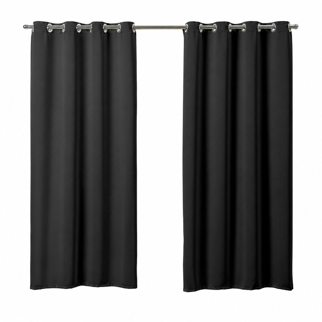 Maison Charlo Basic Blackout Curtains – Black – 236 x 98 in – Set of 2 Panels