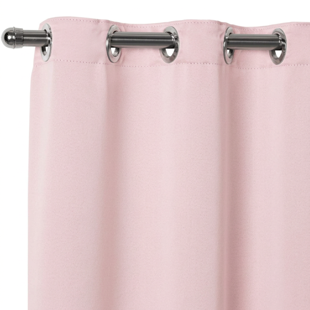 Maison Charlo Basic Blackout Curtains – Pink – 102 x 71 in – Set of 2 Panels
