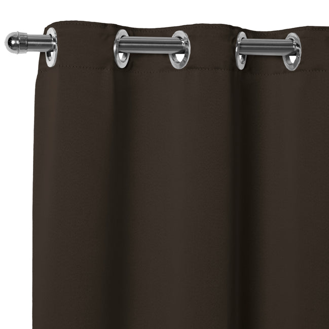 Maison Charlo Basic Blackout Curtains – Tobacco Brown – 236 x 98 in – Set of 2 Panels