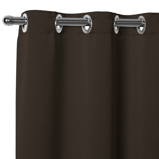 Maison Charlo Basic Blackout Curtains – Tobacco Brown – 236 x 98 in – Set of 2 Panels