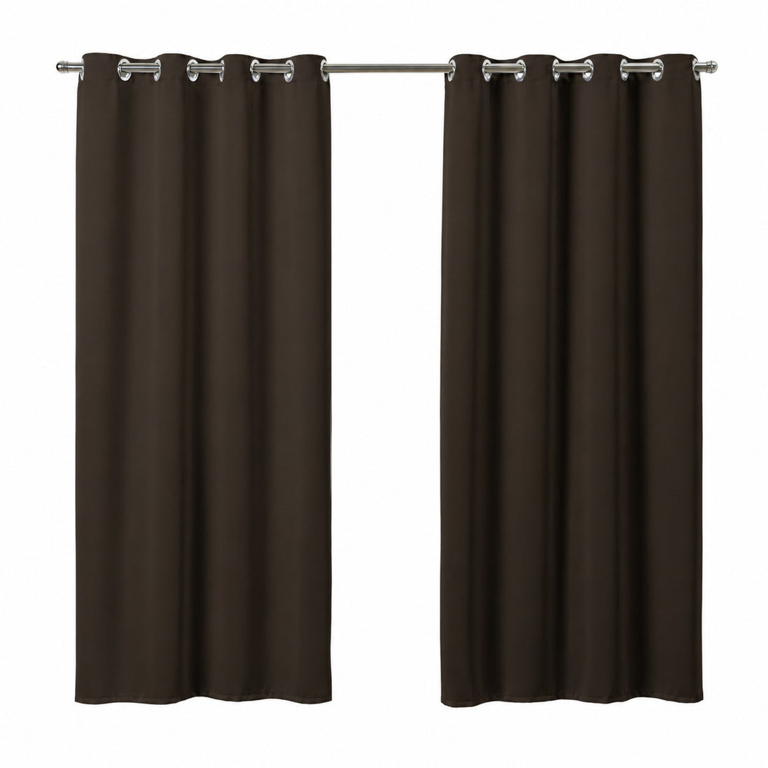 Maison Charlo Basic Blackout Curtains – Tobacco Brown – 236 x 98 in – Set of 2 Panels
