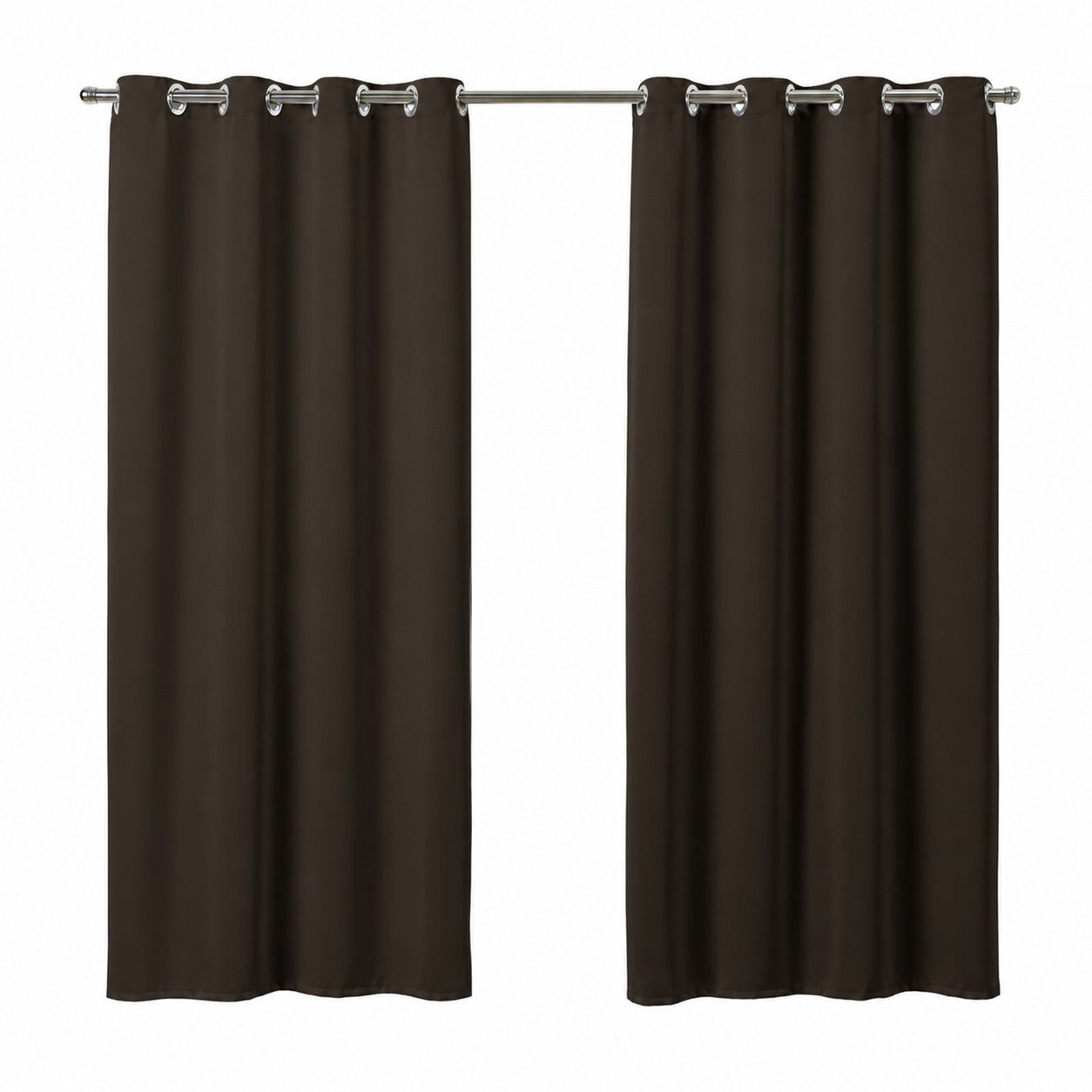 Maison Charlo Basic Blackout Curtains – Tobacco Brown – 118 x 98 in – Set of 2 Panels