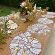 Charlo's Set 4 Premium Placemats Waterproof Sea Corals