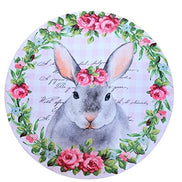 Set of 4 Easter Rose Plaid Covers for Round Placemats 14