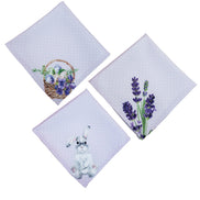 Charlo's Easter Cloth Napkins Lavender Bunny Lilac Reusable Napkins Soft Durable Dinner